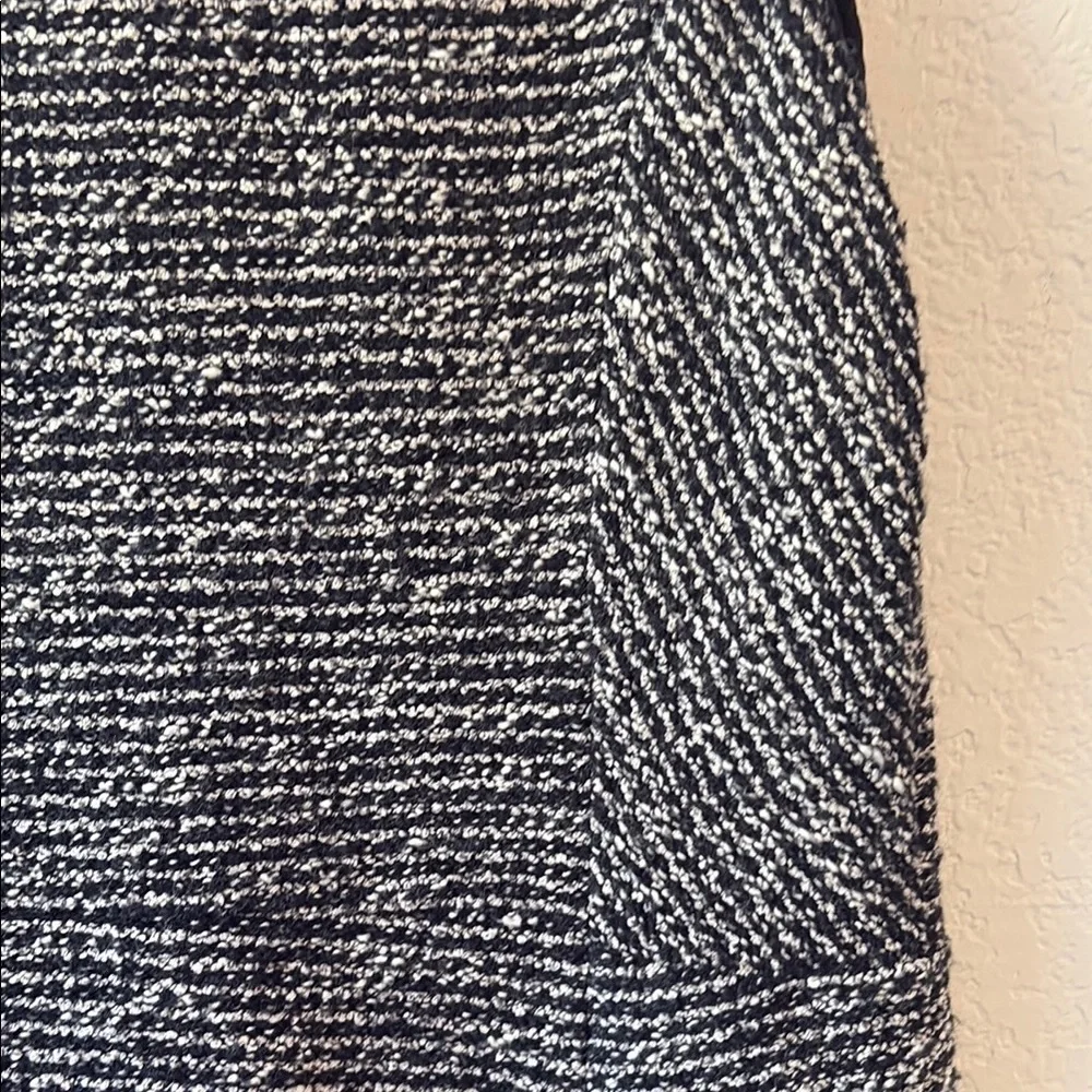 J. Crew 6 Black and White wool blend Sleeveless Dress